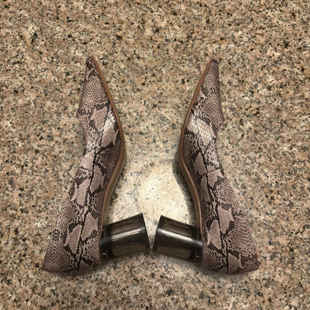 Kelly & Katie Snake Print Heels - Brown. Size 6M Nice condition! - Picture 4 of 14